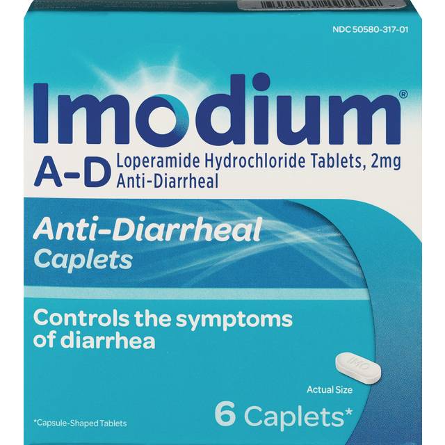 Imodium A-D Diarrhea Relief Caplets With Loperamide Hcl