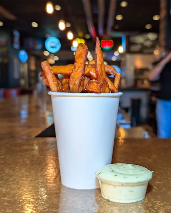 Parmesan Truffle Sweet Potato Fries