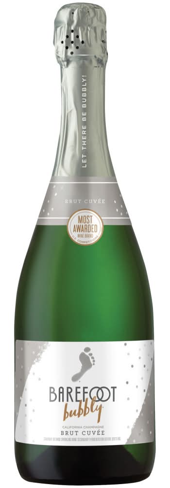Barefoot Bubbly Brut Cuvée California Champagne Sparkling White Wine (750 ml)