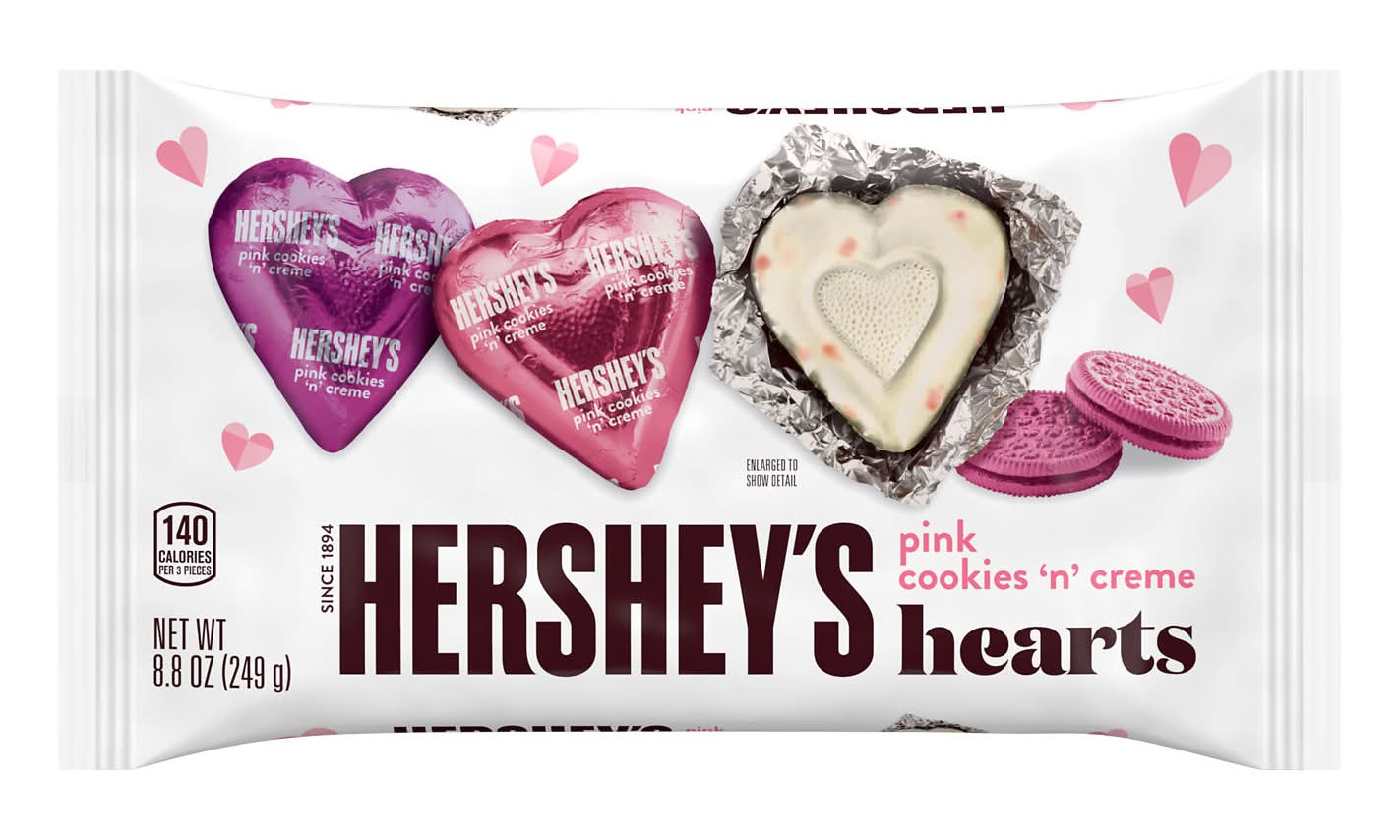 Hershey's Pink Cookies 'N' Cream Hearts (8.8 oz)