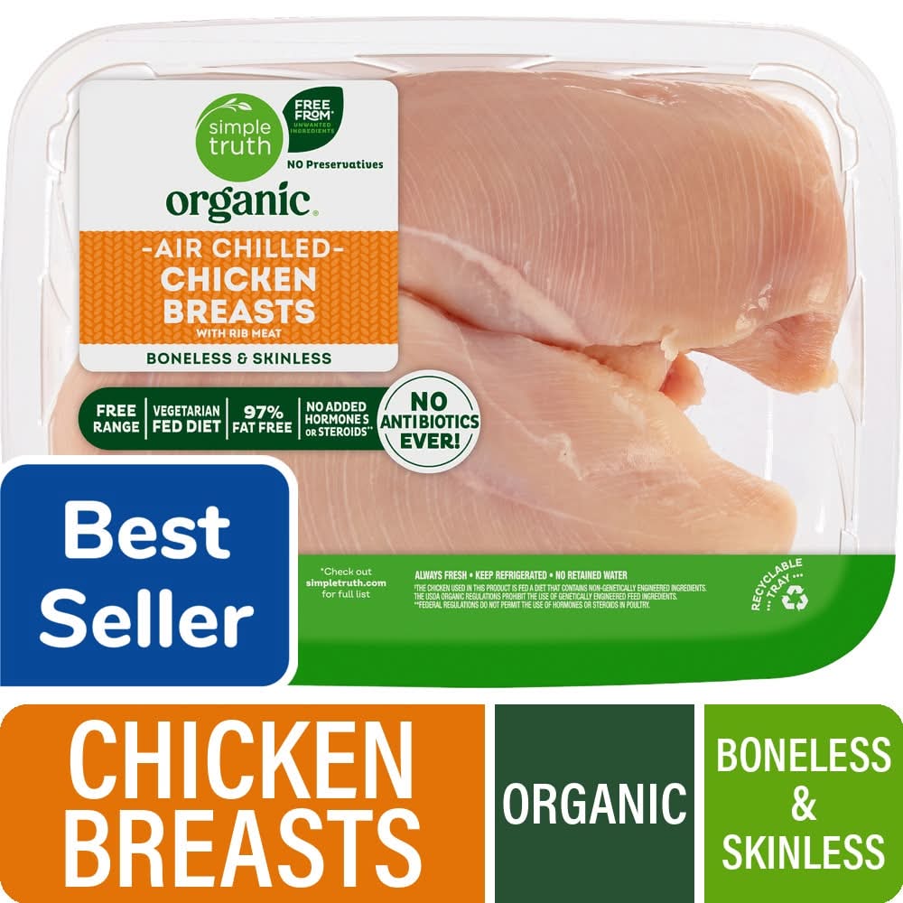 Simple Truth Organic® Boneless & Skinless Fresh Organic Chicken Breasts