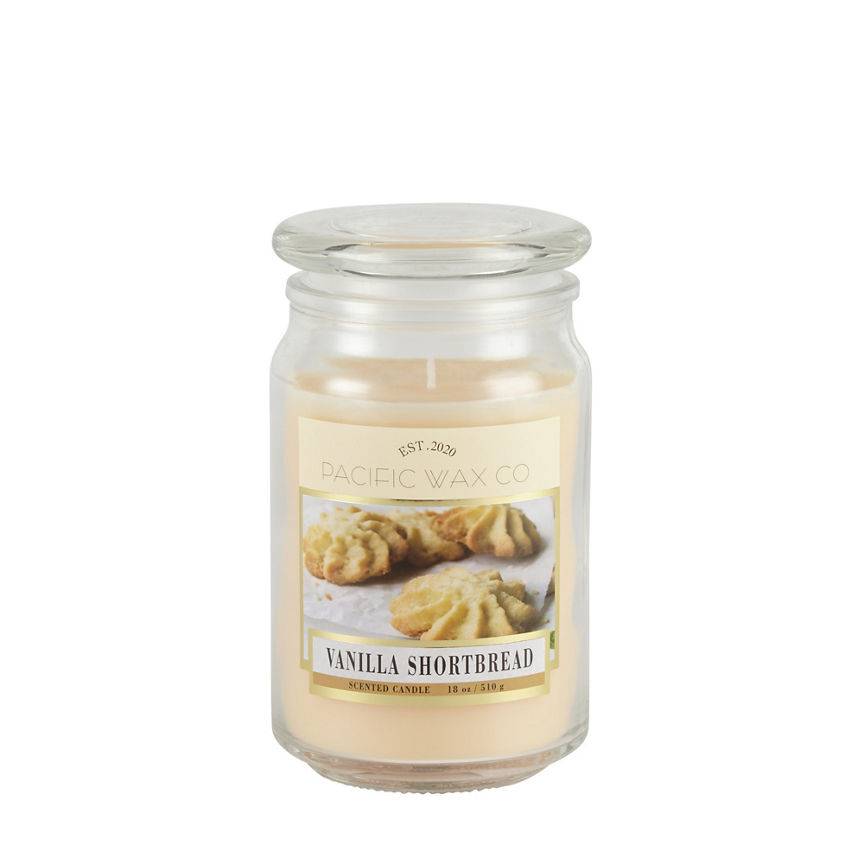 Pacific Wax Co. Vanilla Shortbread, Scented Jar Candle (510g)