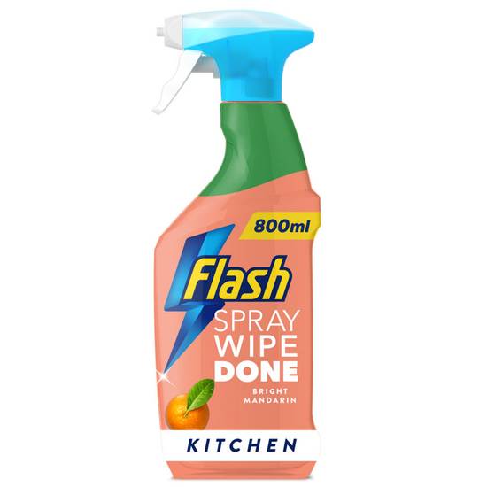 Flash Spray Wipe Done Bright Mandarin Cleaning Spray 800ml