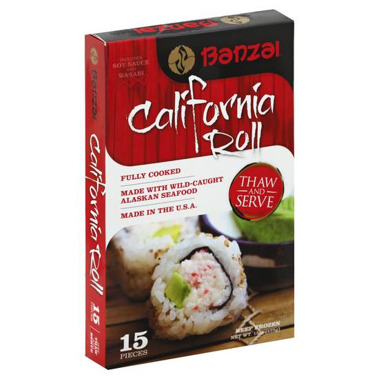 Banzai California Sushi Roll (15 ct)