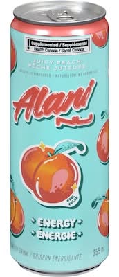 Alani nu boisson énergisante - energy drink (355 ml) (pêche juteuse)