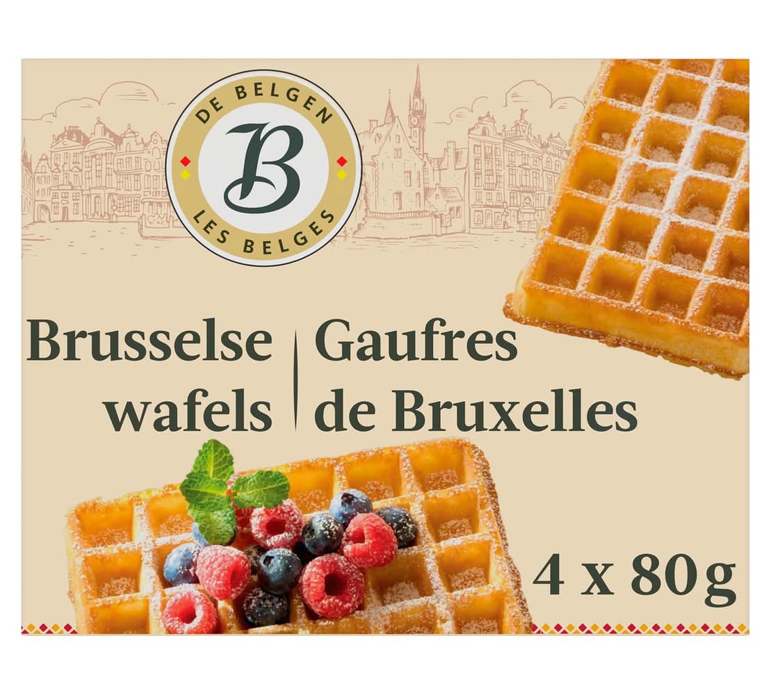 De Belgen Brusselse Wafels 4 x 80 g