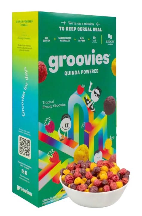 Groovies · Cereal de quinoa, frutas (250 g)