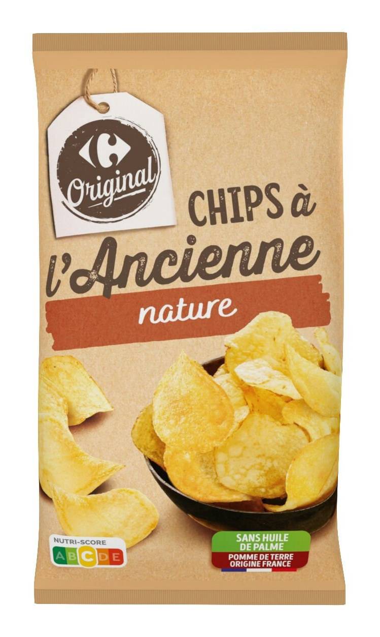 Carrefour Original - Chips à l'ancienne nature (150g)