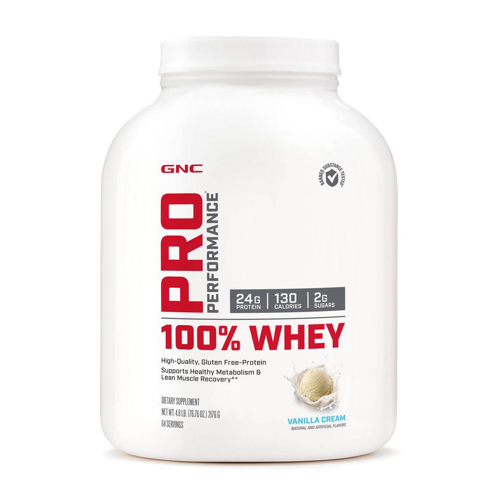 Gnc Pro Performance 100% Whey Dietary Supplement (vanilla cream)