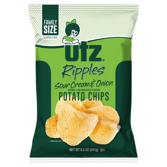 Utz Original No Salt Added Potato Chips - Family Size - 14ct