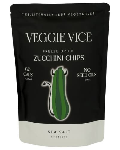 Veggie Vice Freeze Dried Sea Salt Zucchini Chips