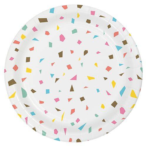 Festive Voice Confetti Lunch Plates - 8.0 ea