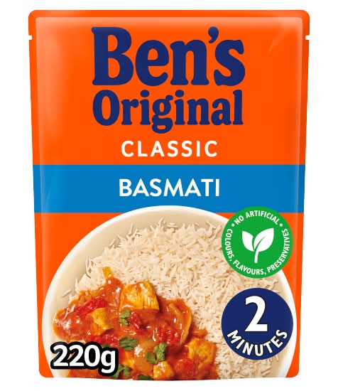 Ben's Original Classic Basmati Microwave Rice (220g)