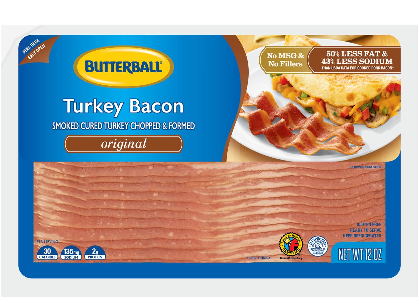 Butterball Original Turkey Bacon (12 oz)