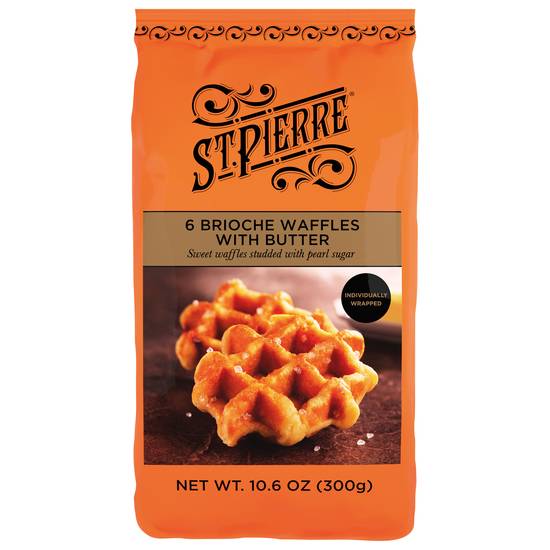 St Pierre Brioche With Butter Waffles (6 ct)