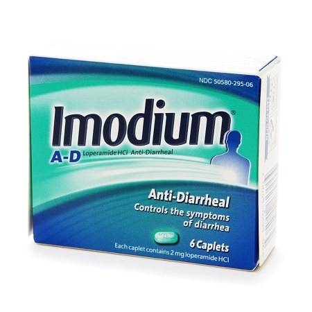 Imodium A-D Anti-Diarrheal Caplets with loperamide HCI for Travel - 6.0 ea