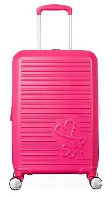 Sarah Jessica Parker Signature Hardside Expandable Carry on Spinner Suitcase, Candy