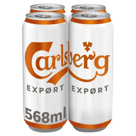 Carlsberg Export Lager Beer 4x568ml