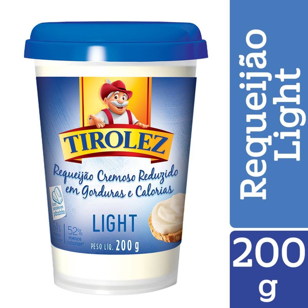 Tirolez requeijão cremoso light (200 g)