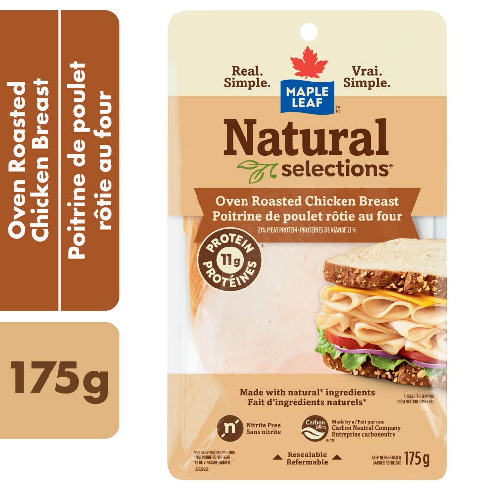 Maple Leaf Natural Selections Oven Roasted Chicken Breast (175 g)