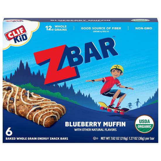 Zbar Blueberry Muffin Energy Snack Bars (6 ct)