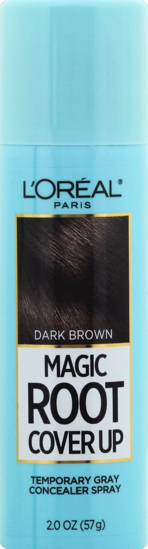 L'Oréal Temporary Gray Concealer Spray, Dark Brown (2 oz)