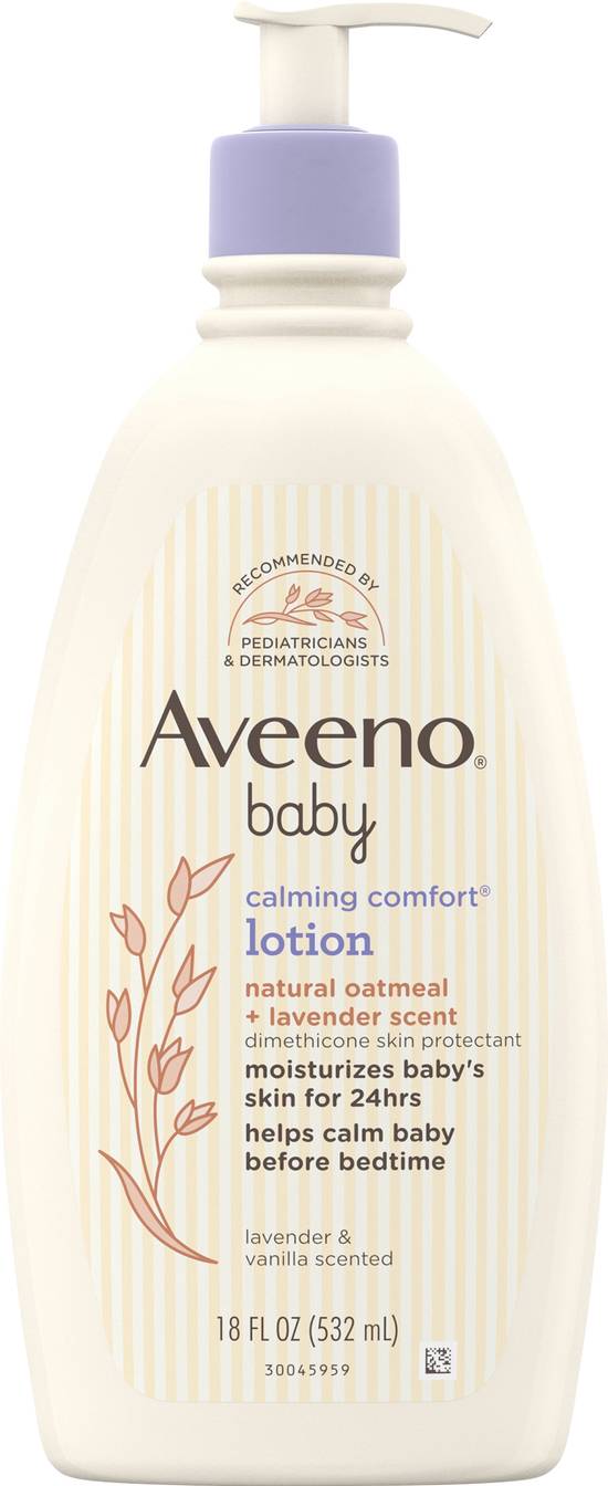 Aveeno Baby Calming Comfort Lavender & Vanilla Scented Moisturizing Body Lotion