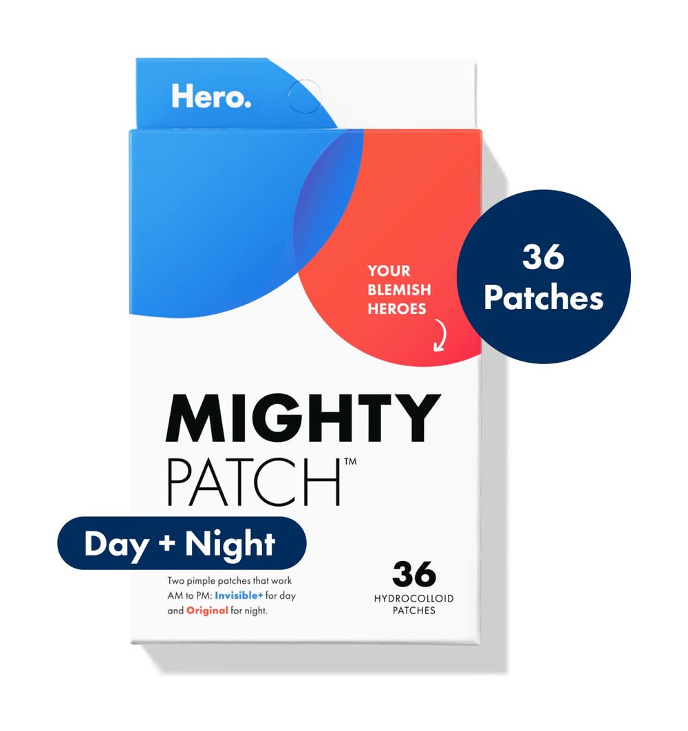Hero Mighty Patch Day + Night Hydrocolloid Patches (36 ct)