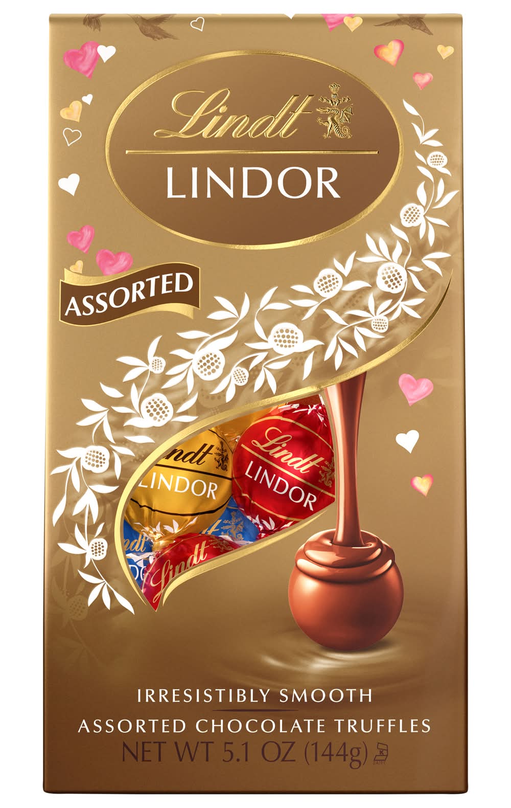Lindt Lindor Chocolate Candy Truffles, Assorted (5.1 oz)