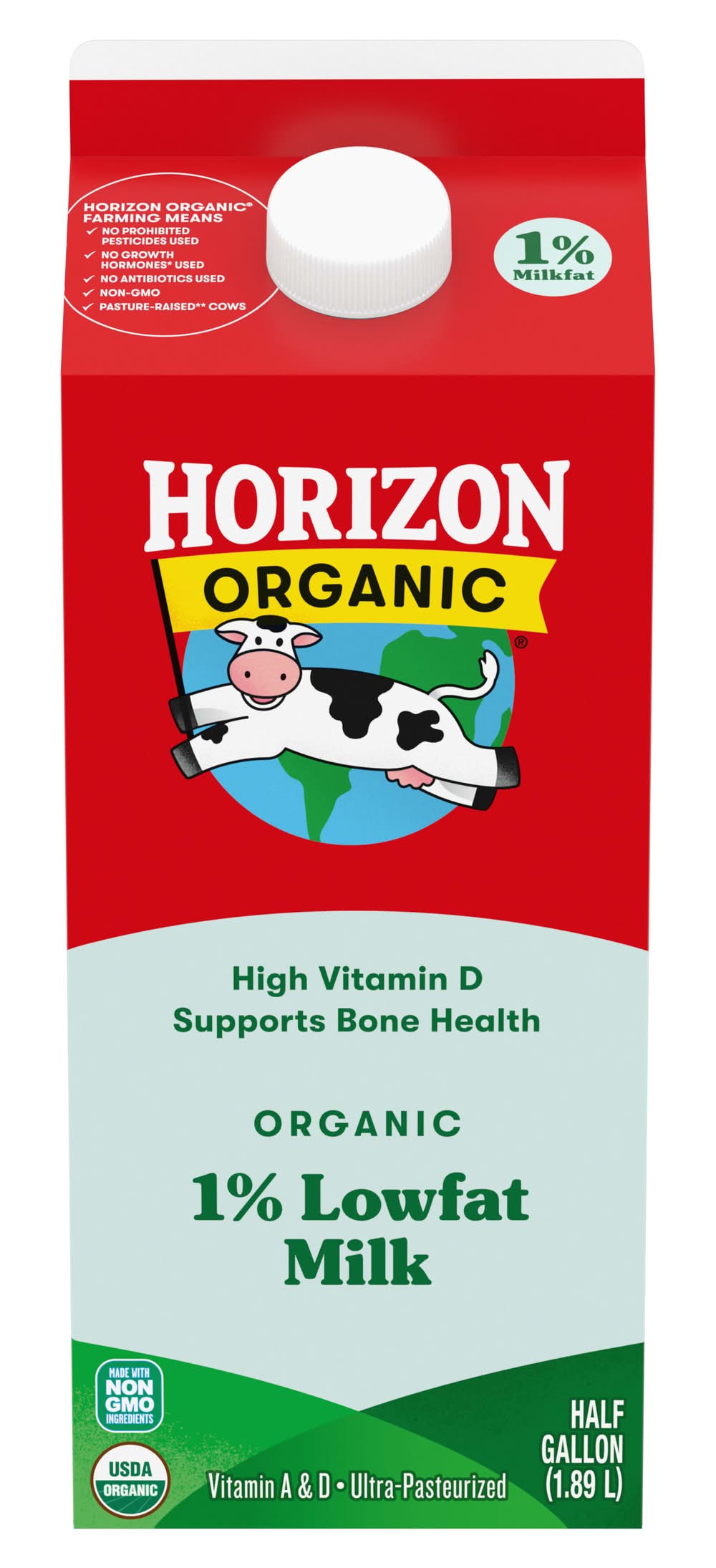 Horizon Organic 1% Lowfat Milk (0.5 gal)