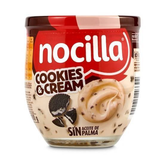 Crema de cacao con avellanas cookies&cream Nocilla bote 180 g