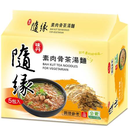 【全素】隨緣素肉骨茶麵(袋) 90g <90g克 x 1 x 5Pack包>