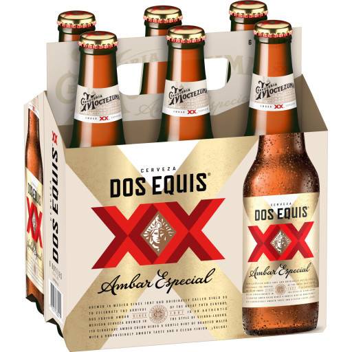 Dos Equis Cerveza Ambar Imported Special Beer (6 ct, 12 fl oz)