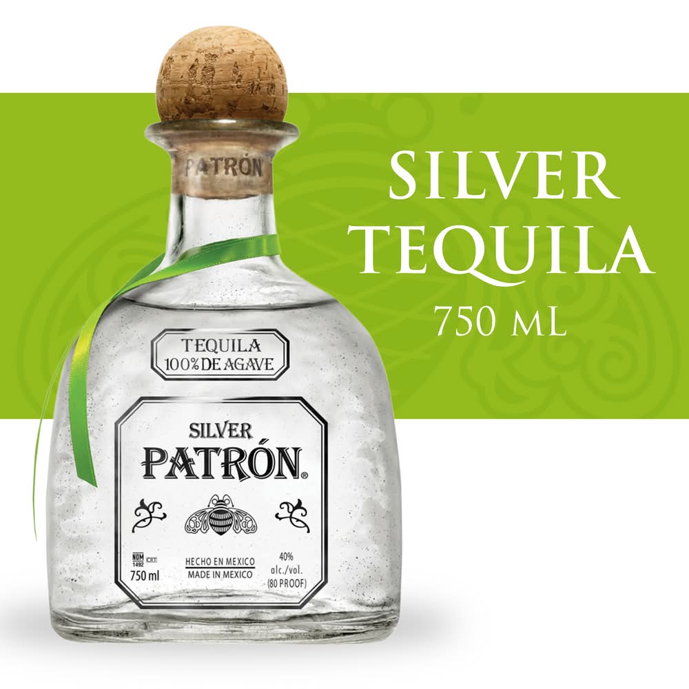 PATRÓN Silver Tequila (750 ml)