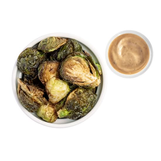sauced brussel bites