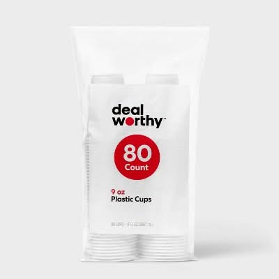 Dealworthy Disposable Cups 9 oz (80 ct)
