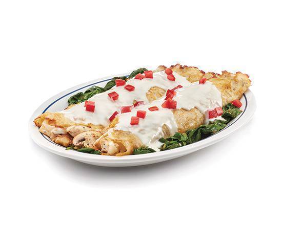 Chicken Florentine Crepes Combo