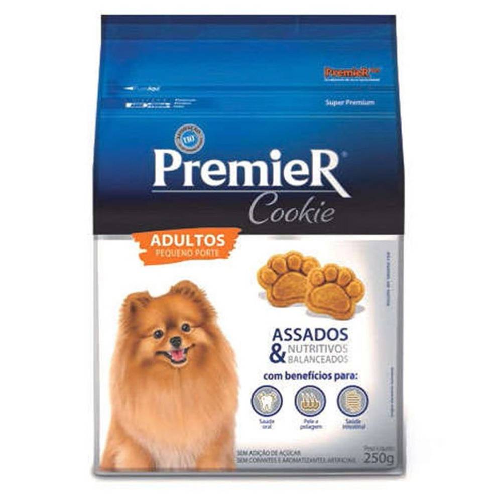 Premierpet cookie sabor original para cães adultos de raças pequenas (250g)