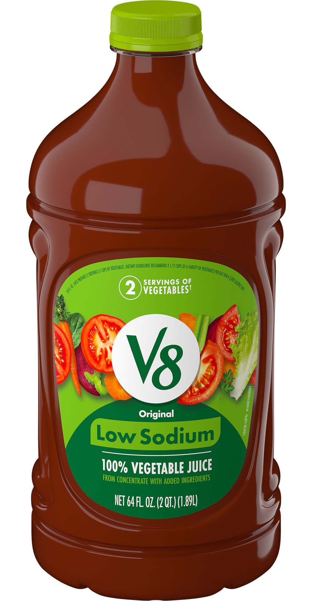 V8 Low Sodium Original 100% Vegetable Juice (64 oz)