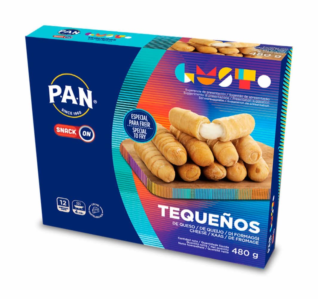 Tequeños palitos envueltos en masa crujiente congelalos · P.A.N. - Queso (12 un)