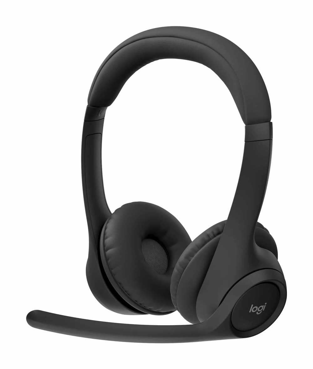 Logitech - Zone 300 Wireless Bluetooth On-ear Headset With Noise-Canceling Microphone - Black