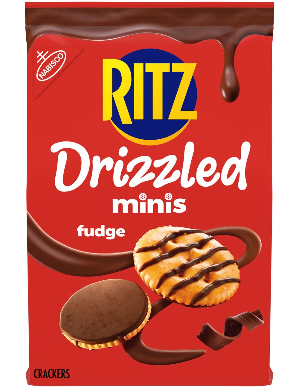 Ritz Drizzled Minis Fudge Crackers (8 oz)