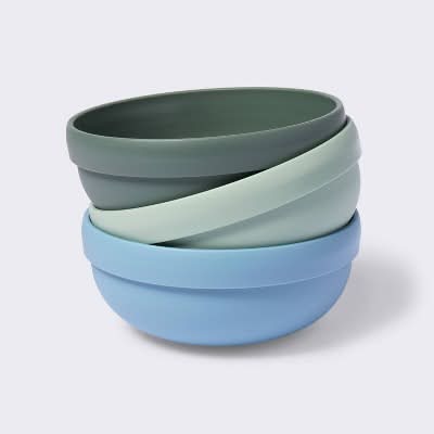 Cloud Island Plastic Bowls, Assorted (3 ct)