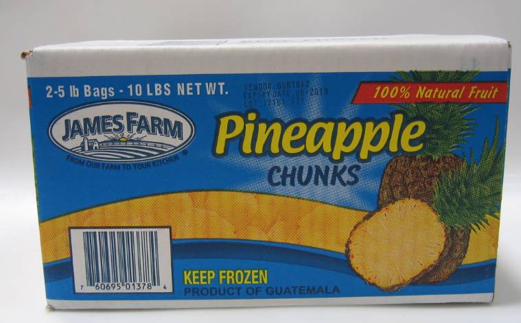 Frozen James Farm - Pineapple Chunks - 2/5 lbs (1 Unit per Case)
