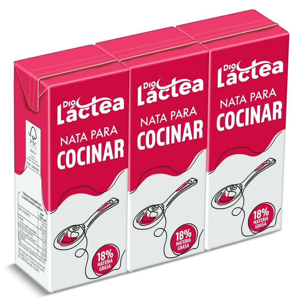 Nata Para Cocinar Dia Láctea 3 X 200 Ml