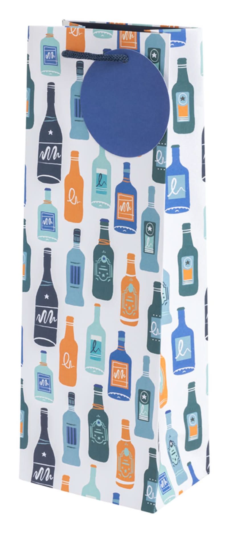 Sainsbury's Beer Bottle Print Bottle Gift Bag For Champagne Prosecco Wine