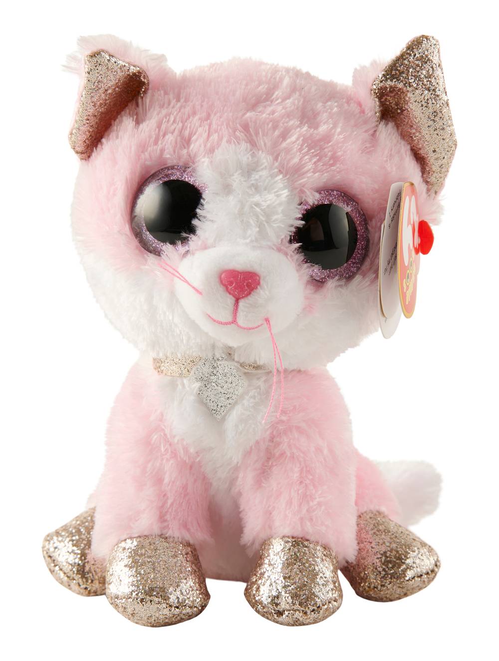 TY Beanie Boos Fiona Cat Toy, Pink