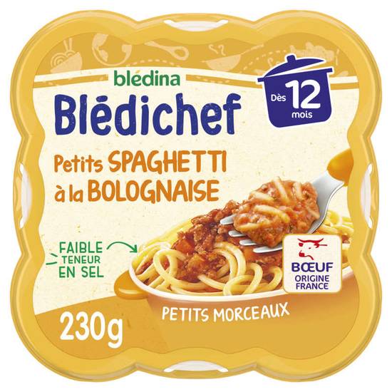 Blédichef - Spaghetti à la bolognaise - Petits morceaux - Dès 12 mois