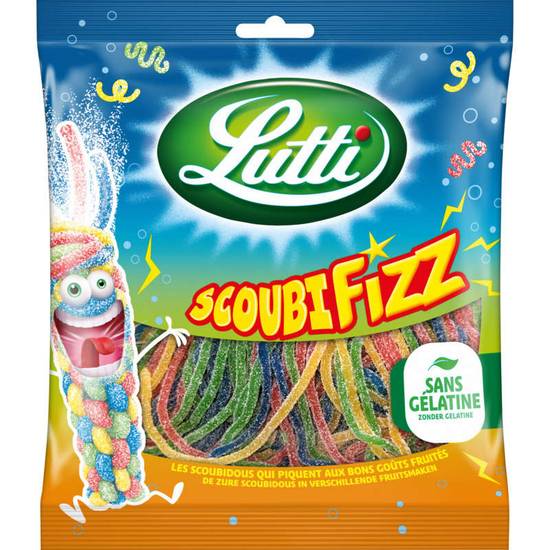 LUTTI - Bonbons Scoubifizz - fils piquants - Goût fruité - 180g