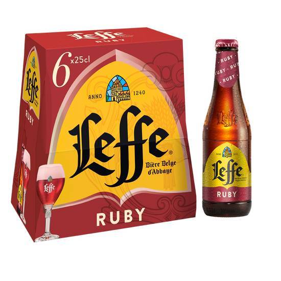 Leffe - Bière belge (6 pièces, 250 ml)